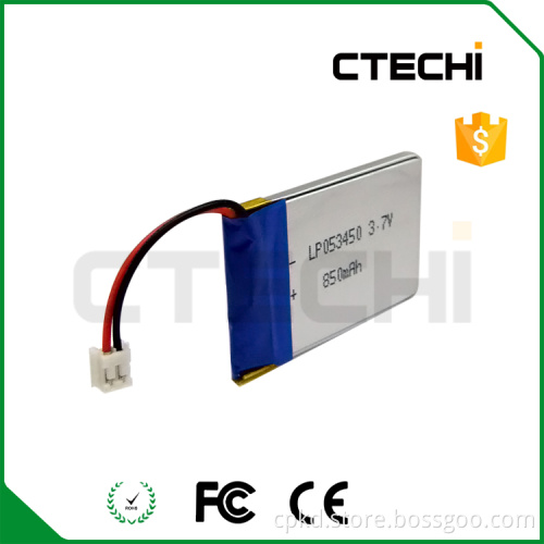 rechargeable 503450 lipo battery for positioning shoes